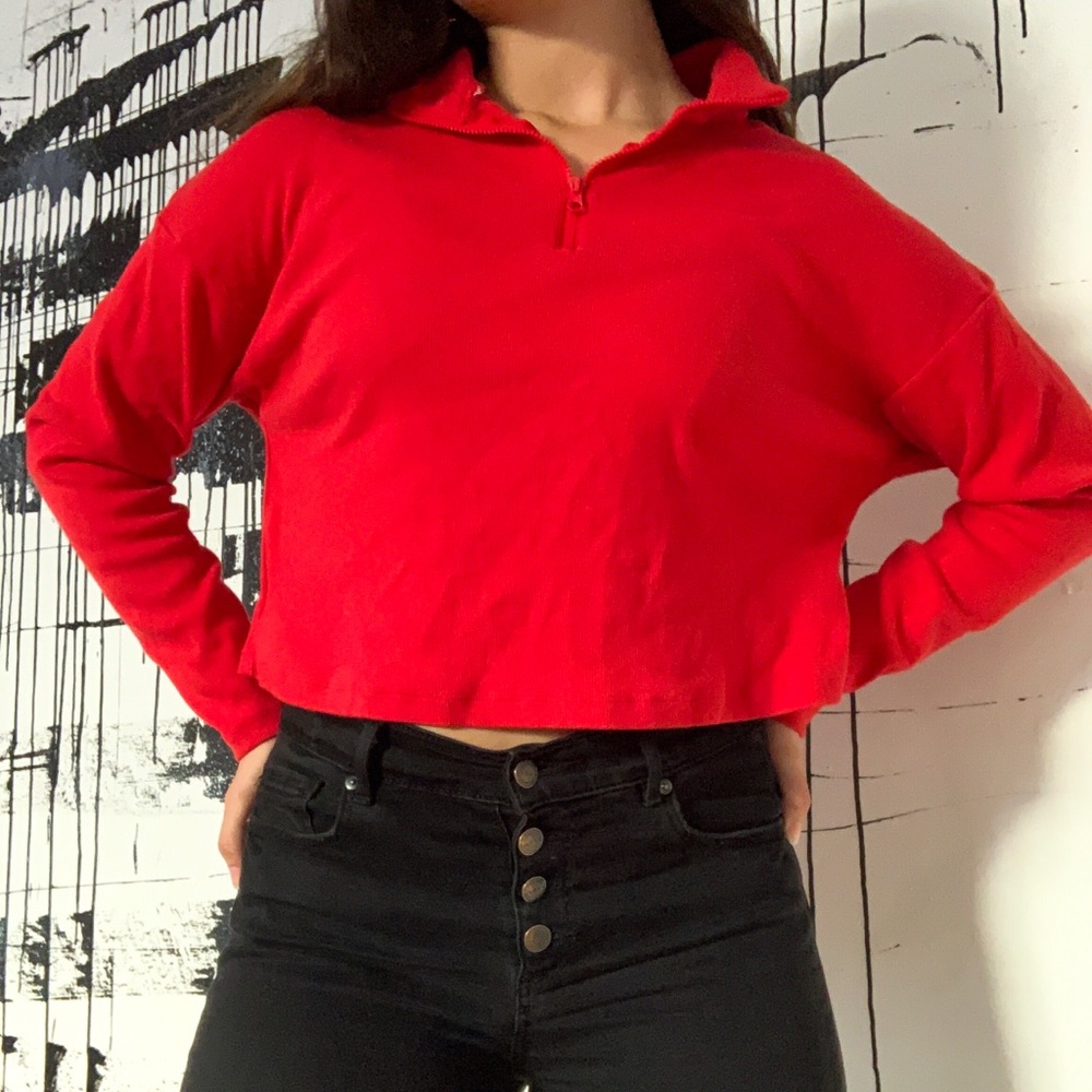 Red Polo Top